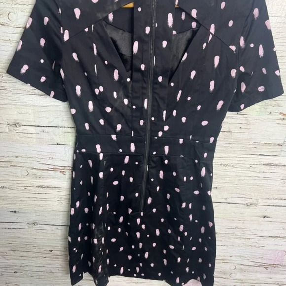 French connection size 6 dress blue pink cut out - Picture 7 of 8